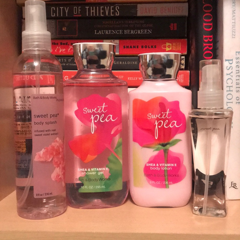 Sweet Pea Bath & Body Works Set